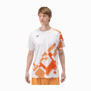 Yonex Sport-Tshirt Practice Graphic Print 16748 (100% Polyester) 2025 natur/orange Herren